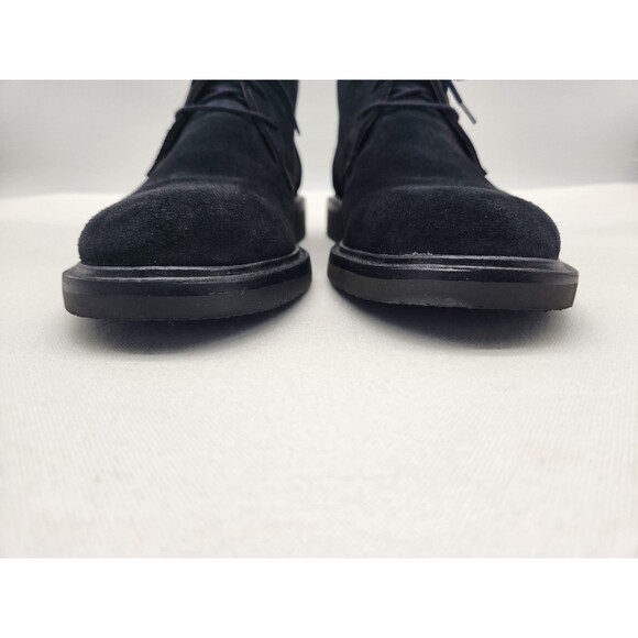 Valleverde Size 39 Black Boots Suede Men Chukka Ankle Leather Italy